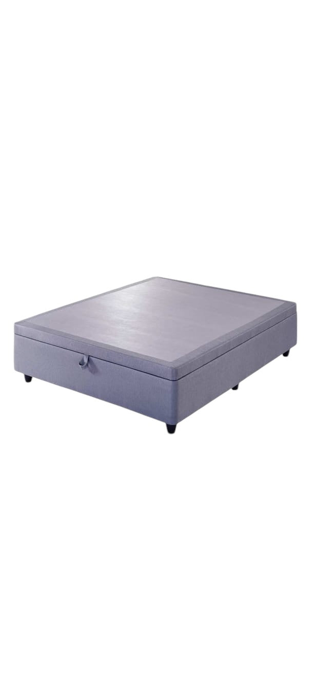 Flip-top storage bed base